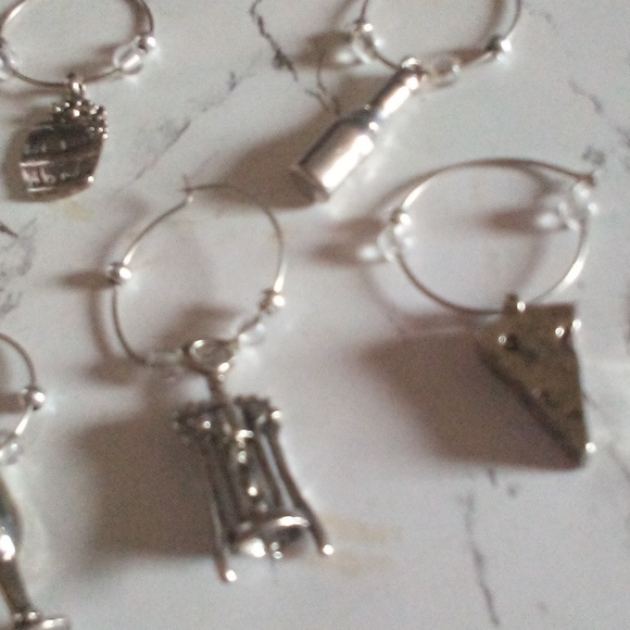Wine Glass Charms Set of 6 - Picture 6 of 8